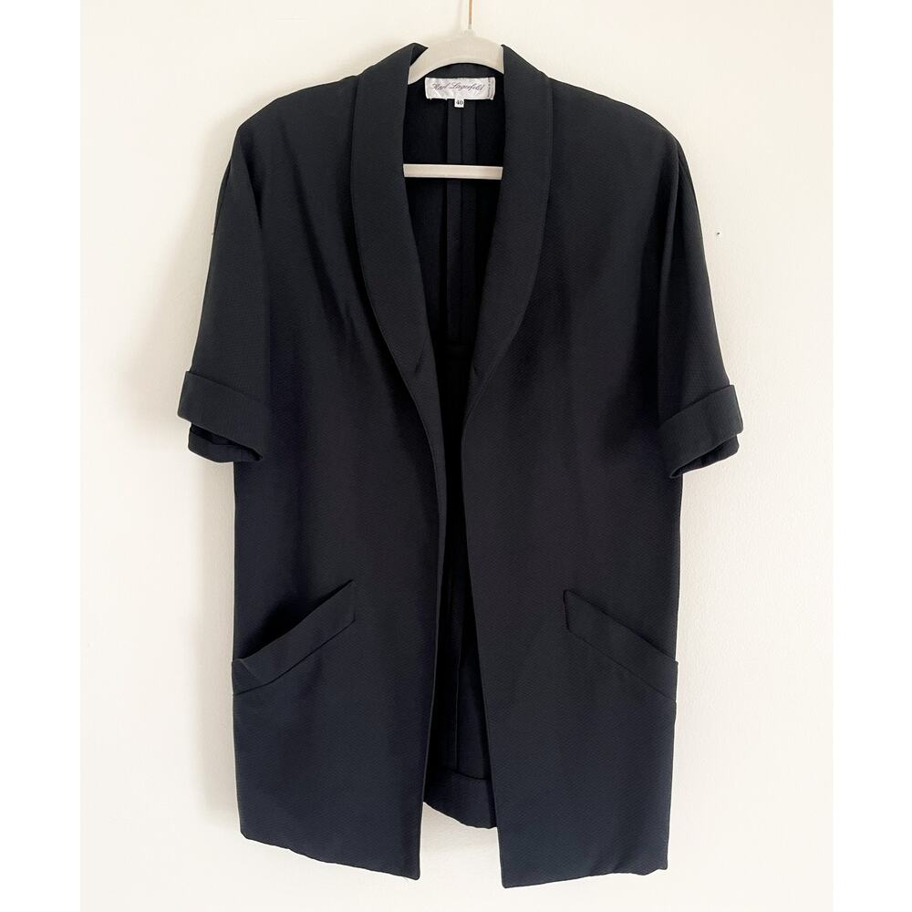 Vintage Karl Lagerfeld Short Sleeve Blazer Size 40